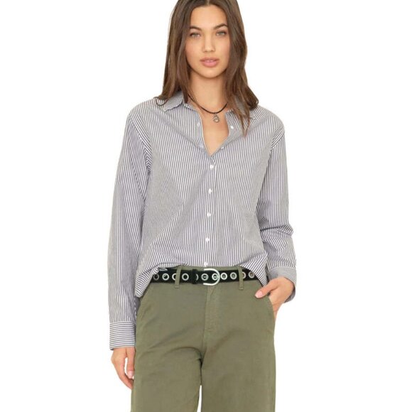 XiRENA Tops - Xirena Striped Beau Button Down Shirt S